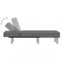 Preview: Chaiselongue Grau Kunstleder