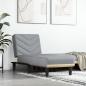 Preview: ARDEBO.de - Chaiselongue Hellgrau Stoff