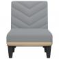 Preview: Chaiselongue Hellgrau Stoff