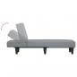 Preview: Chaiselongue Hellgrau Stoff