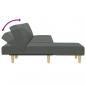 Preview: Schlafsofa in L-Form Dunkelgrau 255x140x70 cm Stoff