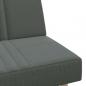 Preview: Schlafsofa in L-Form Dunkelgrau 255x140x70 cm Stoff