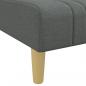 Preview: Schlafsofa in L-Form Dunkelgrau 255x140x70 cm Stoff