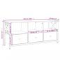 Preview: TV-Schrank Sonoma Eiche 102x33x45 cm Holzwerkstoff & Eisen