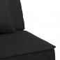 Preview: Schlafsofa in L-Form Schwarz 255x140x70 cm Stoff