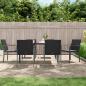 Preview: ARDEBO.de - Gartenstühle mit Kissen 6 Stk. Schwarz 56x59x84 cm Poly Rattan