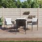 Preview: ARDEBO.de - Gartenstühle mit Kissen 4 Stk. Braun 54x61x83 cm Poly Rattan