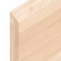 Preview: Wandregal 40x10x4 cm Massivholz Eiche Unbehandelt