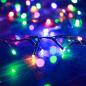 Preview: LED-Lichterkette mit 2000 LEDs Mehrfarbig 45 m PVC