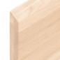 Preview: Wandregal 100x20x4 cm Massivholz Eiche Unbehandelt