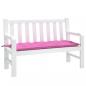 Preview: Gartenbank-Auflage Rosa 120x50x7 cm Stoff