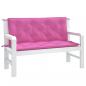 Preview: Gartenbank-Auflagen 2 Stk. Rosa 120x50x7 cm Stoff