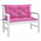 Preview: Gartenbank-Auflagen 2 Stk. Rosa 100x50x7 cm Stoff