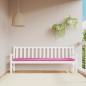 Preview: ARDEBO.de - Gartenbank-Auflage Rosa 200x50x7 cm Stoff