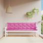 Preview: ARDEBO.de - Gartenbank-Auflagen 2 Stk. Rosa 200x50x7 cm Stoff