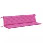 Preview: Gartenbank-Auflagen 2 Stk. Rosa 200x50x7 cm Stoff