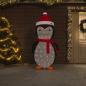 Preview: ARDEBO.de - Weihnachtsdekoration Pinguin-Figur LED Luxus-Gewebe 180 cm