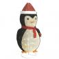 Preview: Weihnachtsdekoration Pinguin-Figur LED Luxus-Gewebe 180 cm