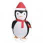 Preview: Weihnachtsdekoration Pinguin-Figur LED Luxus-Gewebe 180 cm