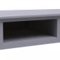 Preview: Schreibtisch Grau 108x45x76 cm Massivholz Paulownia