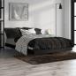 Preview: Bettgestell Schwarz 120x190 cm Holzwerkstoff