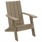 Preview: Adirondack-Gartenstuhl Hellbraun 75x88,5x89,5 cm Polypropylen