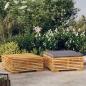 Preview: ARDEBO.de - 2-tlg. Garten-Lounge-Set Massivholz Teak