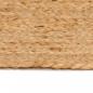 Preview: Teppich Jute Geflochten 180 cm Rund