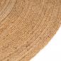 Preview: Teppich Jute Geflochten 210 cm Rund