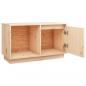 Preview: TV-Schrank 74x35x44 cm Massivholz Kiefer