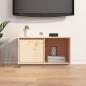 Preview: TV-Schrank 74x35x44 cm Massivholz Kiefer