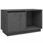 Preview: TV-Schrank Grau 74x35x44 cm Massivholz Kiefer