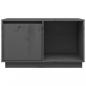 Preview: TV-Schrank Grau 74x35x44 cm Massivholz Kiefer