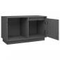 Preview: TV-Schrank Grau 74x35x44 cm Massivholz Kiefer