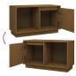 Preview: TV-Schrank Honigbraun 74x35x44 cm Massivholz Kiefer