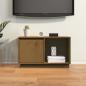 Preview: TV-Schrank Honigbraun 74x35x44 cm Massivholz Kiefer