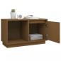 Preview: TV-Schrank Honigbraun 74x35x44 cm Massivholz Kiefer