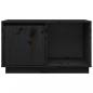 Preview: TV-Schrank Schwarz 74x35x44 cm Massivholz Kiefer