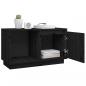 Preview: TV-Schrank Schwarz 74x35x44 cm Massivholz Kiefer