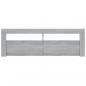 Preview: TV-Schrank mit LED-Leuchten Grau Sonoma 120x35x40 cm