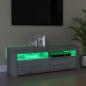 Preview: TV-Schrank mit LED-Leuchten Grau Sonoma 120x35x40 cm