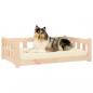 Preview: Hundebett 95,5x65,5x28 cm Massivholz Kiefer