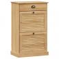 Preview: Schuhschrank VIGO 60x35x96 cm Massivholz Kiefer