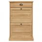 Preview: Schuhschrank VIGO 60x35x96 cm Massivholz Kiefer