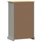 Preview: Schuhschrank VIGO 60x35x96 cm Grau Massivholz Kiefer