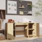 Preview: Schreibtisch Sonoma-Eiche 140x50x75 cm Holzwerkstoff