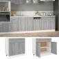 Preview: ARDEBO.de - Unterschrank mit Schublade Grau Sonoma 80x46x81,5 cm