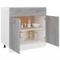 Preview: Unterschrank mit Schublade Grau Sonoma 80x46x81,5 cm