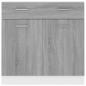 Preview: Unterschrank mit Schublade Grau Sonoma 80x46x81,5 cm