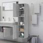 Preview: Badezimmerschrank Grau Sonoma 30x30x130 cm Holzwerkstoff